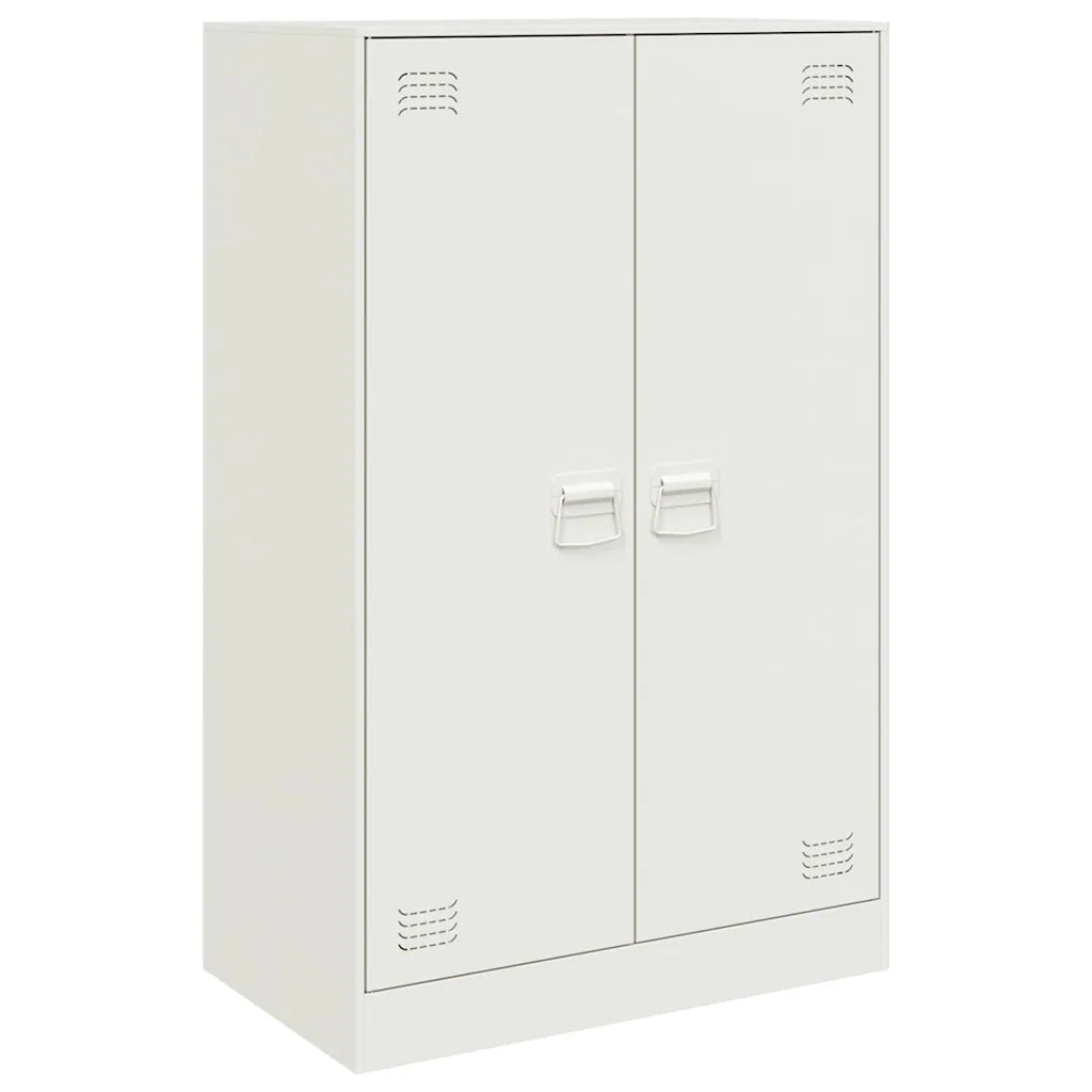 Credenza-Buffet-Armadio da cucina Bianca 67x39x107 cm in Acciaio 229931