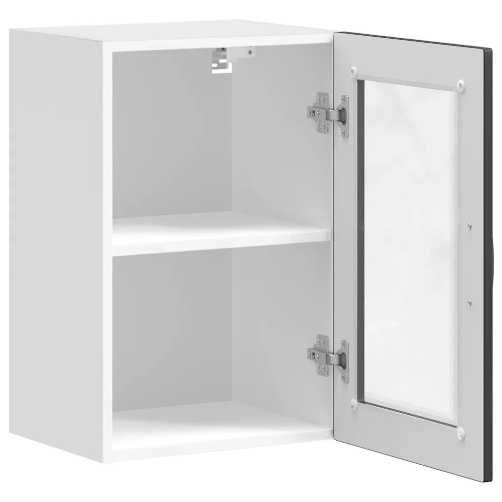 Pensile da Cucina con Porta in Vetro Porto Nero 854008