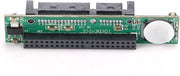 Adattore SATA da 44-pins IDE a 7+15-pins SATA per dischi rigidi da 25 pollici, compatibile con velocità ATA 66/100/133 per laptop.