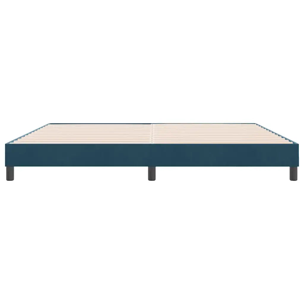 vidaXL Giroletto senza Materasso Blu Scuro 180x220 cm in Velluto