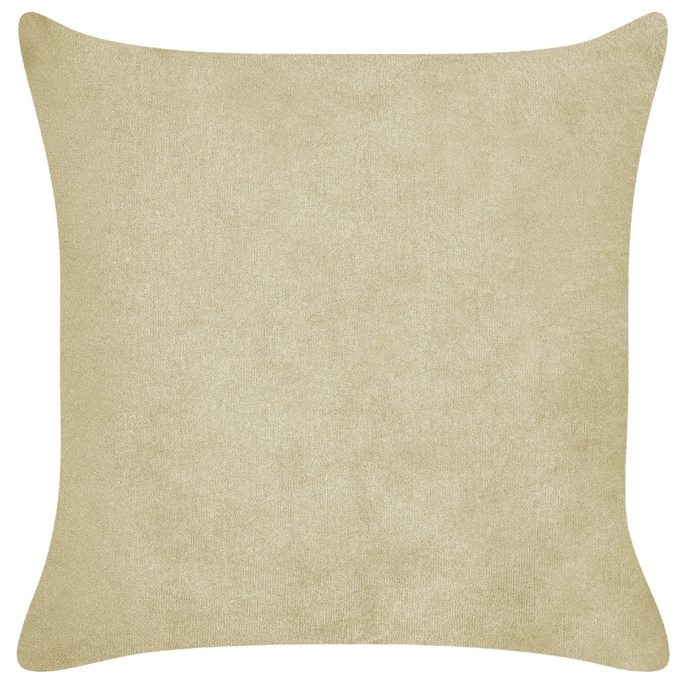 Set di 2 cuscini decorativi in velluto a coste verde oliva 43 x 43 cm con motivo a righe Design moderno Cuscini decorativi