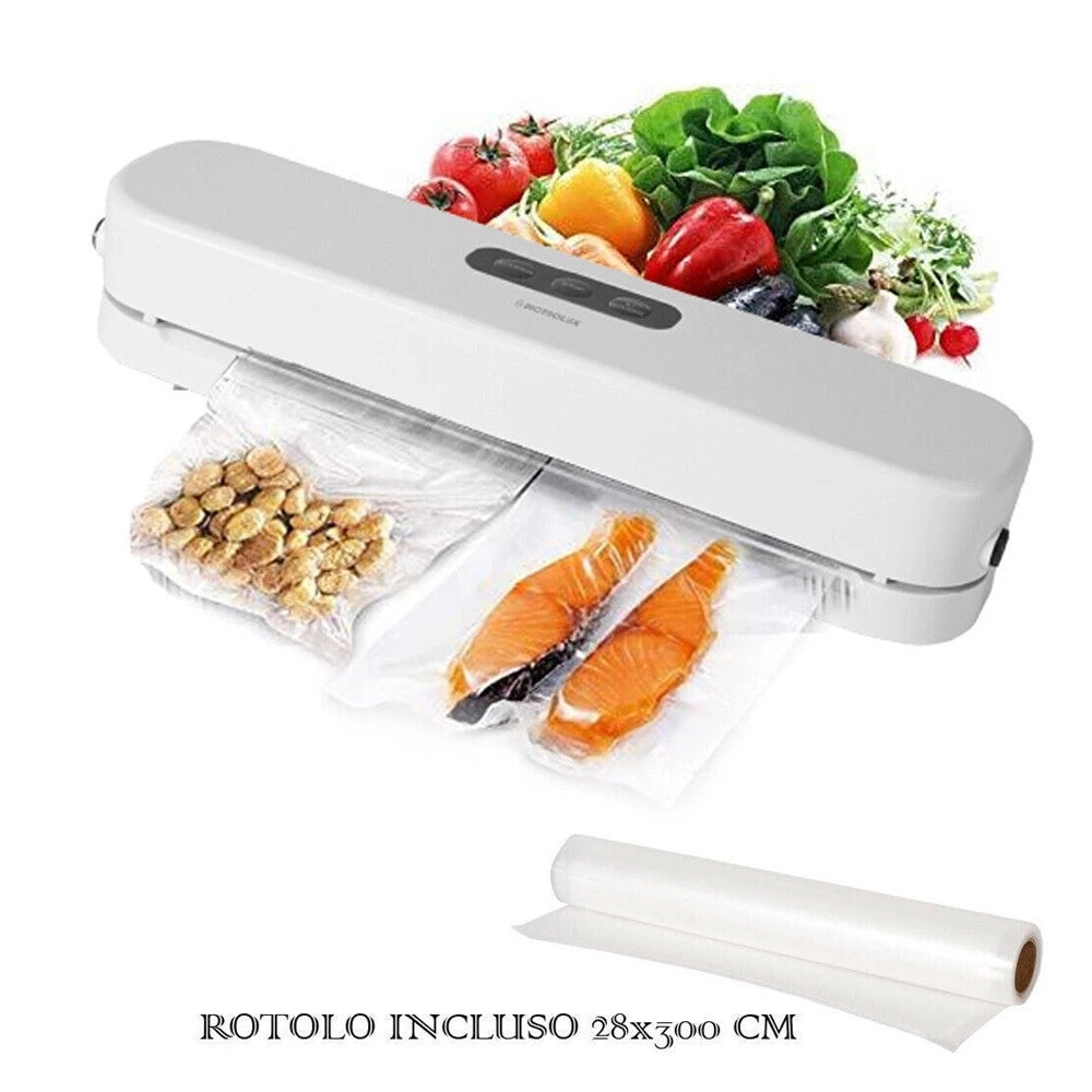 Trade Shop - Macchina Sottovuoto Professionale 3 Funzioni Sotto Vuoto Sigilla Alimenti 125w Con Rotolo -