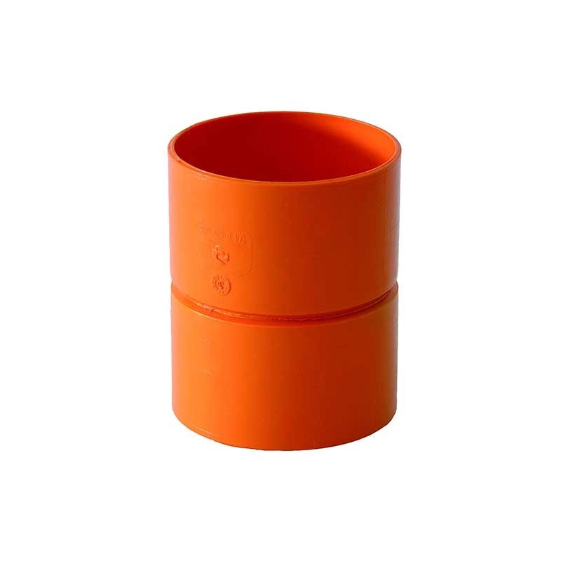 Manicotto femmina-femmina in pvc : Colore - Arancio, Diametro - 40