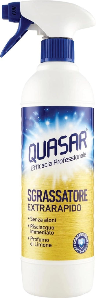 QUASAR SPRAY SGRASSATORE EXTRARAPIDO 580 ML SENZA ALONI AL LIMONE