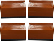 Alzabassi 4 pezzi - alzabasamenti letto 75 cm - sollevamento regolabile - tavolo sedile divano - 115 x 6 x 15 cm
