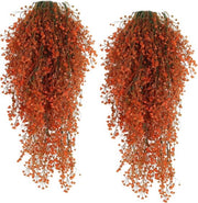 Quattro pezzi di piante artificiali - Nepvarens grandi in tonalità autunnali (80 cm) - Decorazione esterna resistente al gelo per muro, giardino e balcone