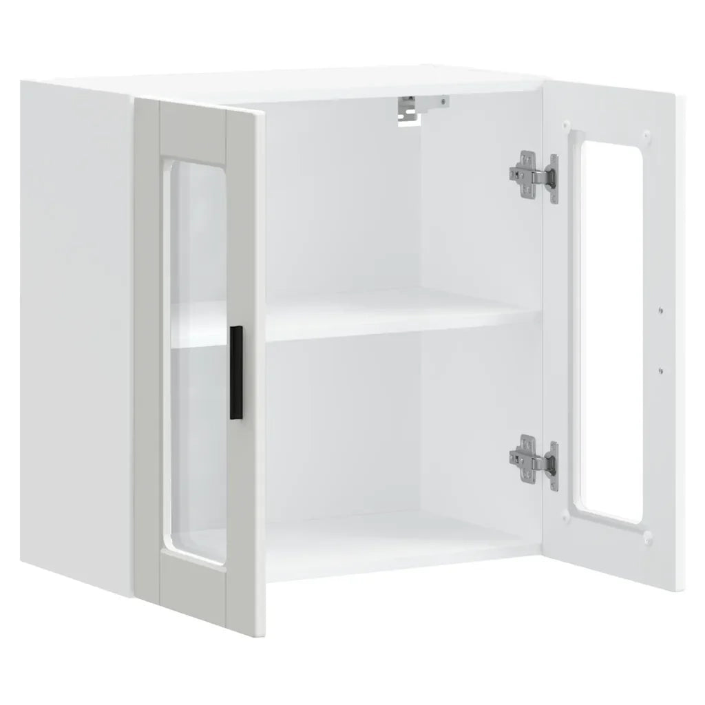 Pensile da cucina funzionale e di design 60 x 31 x 60 cm legno bianco 02_0050422