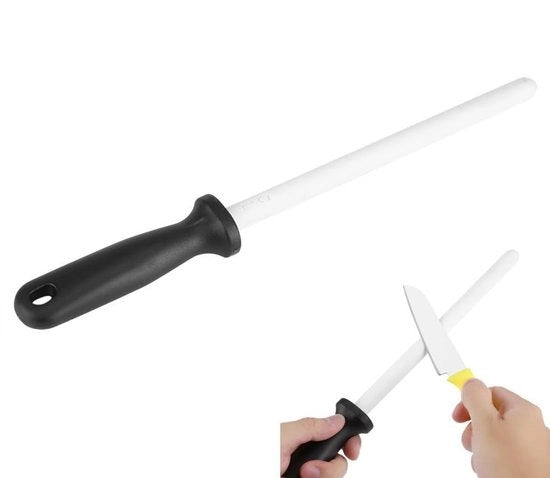 Sferruzzatore ceramico 20,3 cm - Affilatrice professionale - Strumento multifunzionale - Maniglia ergonomico - Duraturo e resistente all'usura