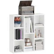 Libreria scaffale con scomparti ¨C zephmum ¨C bianco 74.3x24x80cm
