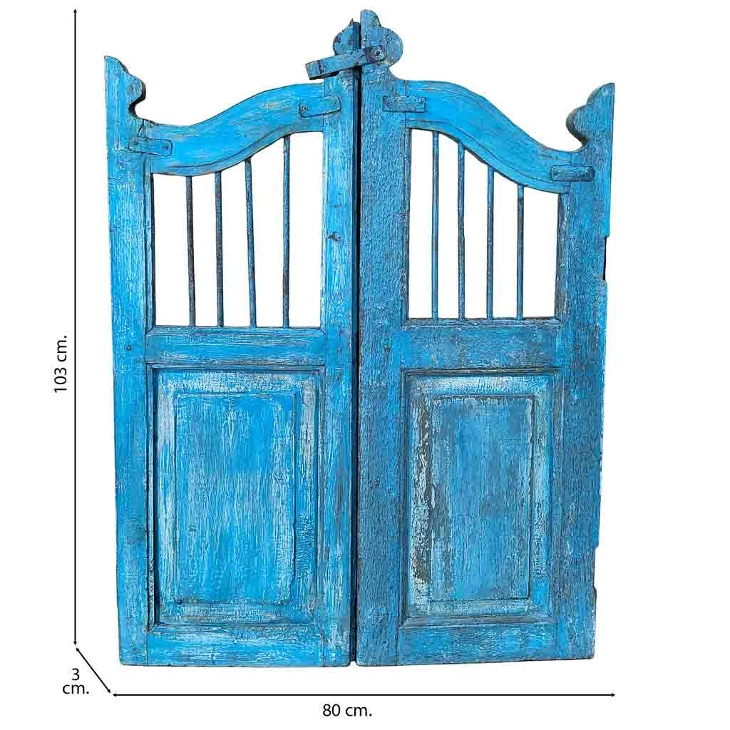 Porta in legno artigianale 80x3x103h cm