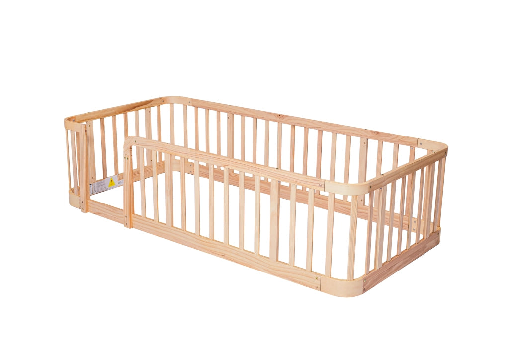 Recinto modulare per bambini 140 x 200 cm in legno ingegnerizzato naturale