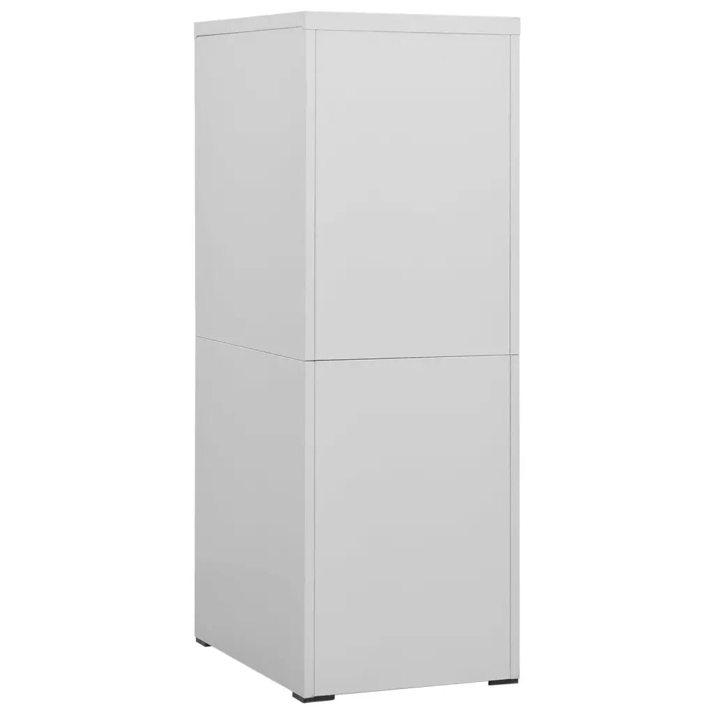 Armadio Classificatore Grigio Chiaro 46x62x133 cm in Acciaio 336279