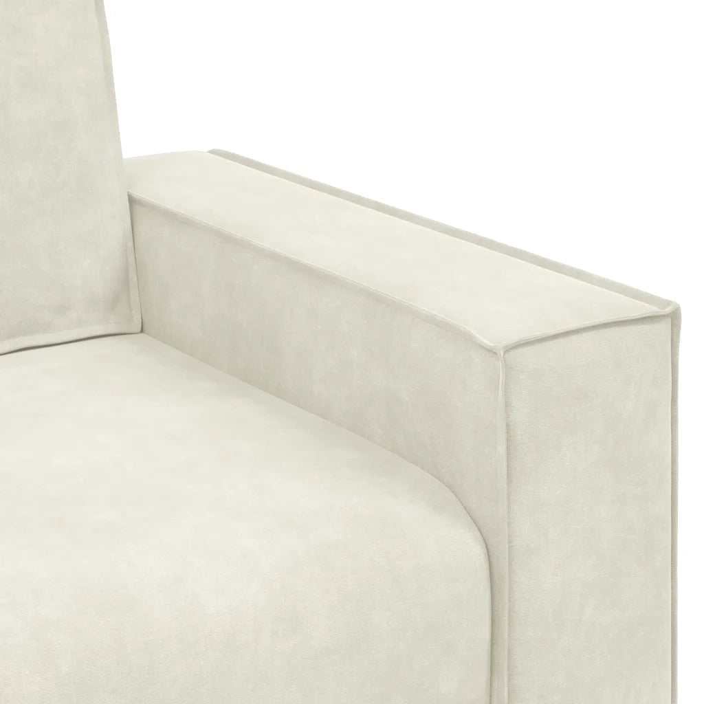 Set di Divani 3 pz con Cuscini Crema in Velluto 3324626