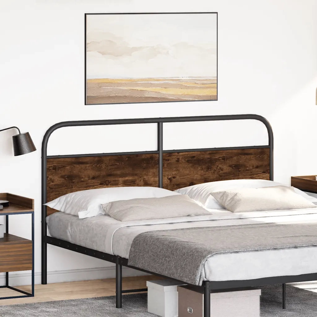 Testiera di Ricambio Rovere Fumo 150 cm in Acciaio e Legno Multistrato 4100243