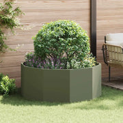 Fioriera Verde oliva 120 x 120 x 50 cm Acciaio 883748