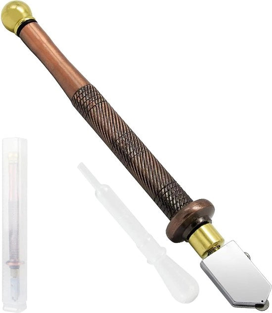 Tagliatrice di vetro - portata di taglio 3-23 mm - vetro spesso, piastrelle, specchi - con punta in acciaio duro - sistema di lubrificazione automatico.