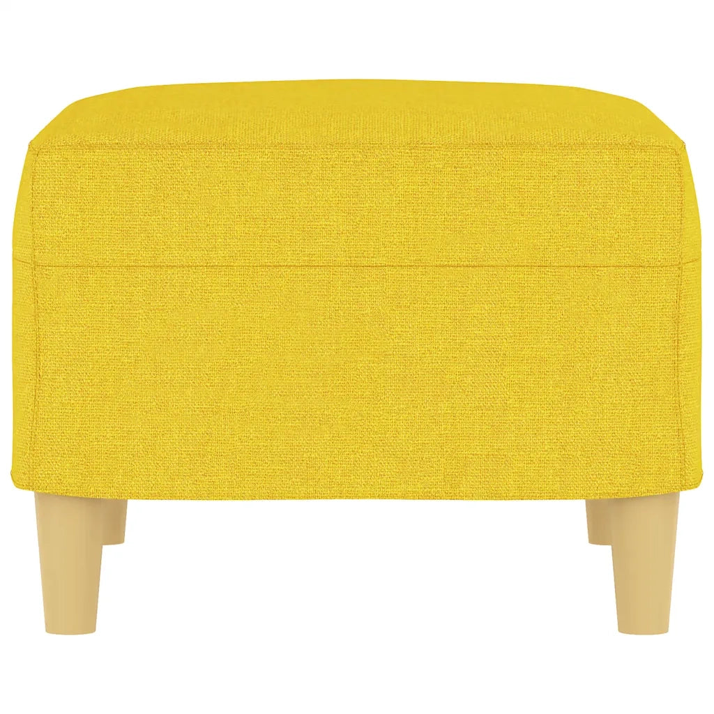 Poggiapiedi Giallo Chiaro 60x50x41 cm in Tessuto