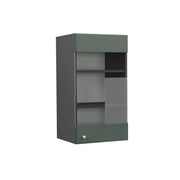 Vicco Mobile da cucina in vetro Verde-oro Country House 40 cm