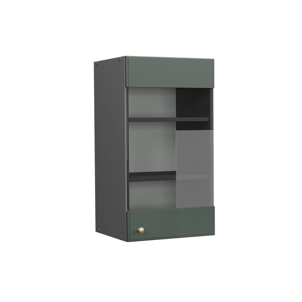 Vicco Mobile da cucina in vetro Verde-oro Country House 40 cm