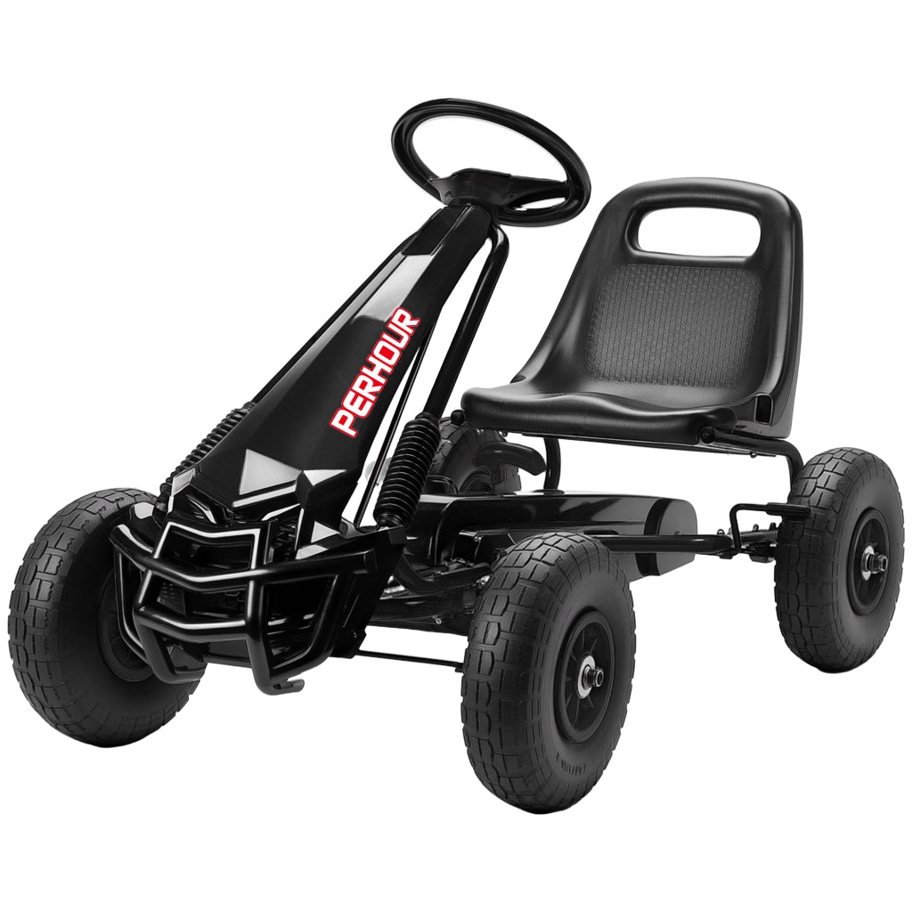 Go-Kart a Pedali per Bambini ¨C Zephmum ¨C Nero 110x61x62 cm