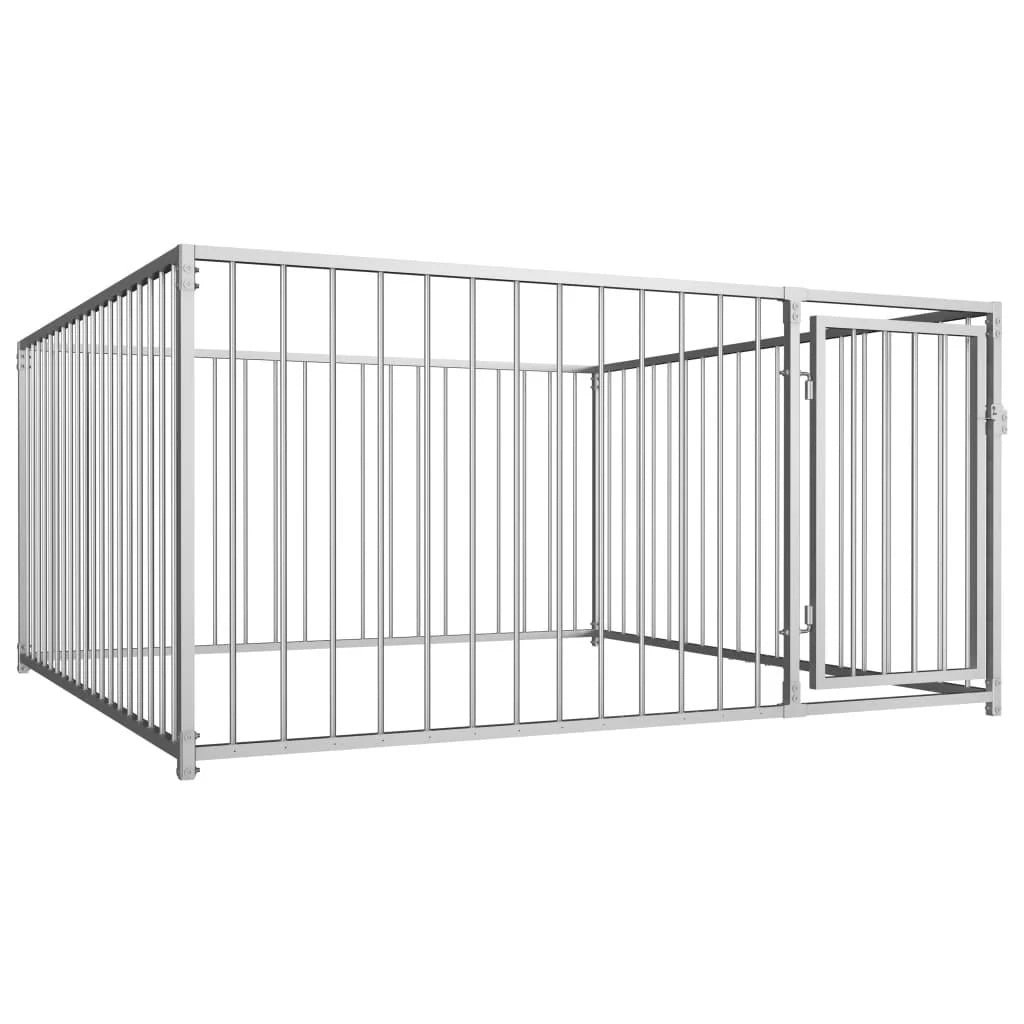 Cuccia da esterno gabbia recinto per animali box per cani da esterno 100 cm 02_0000344