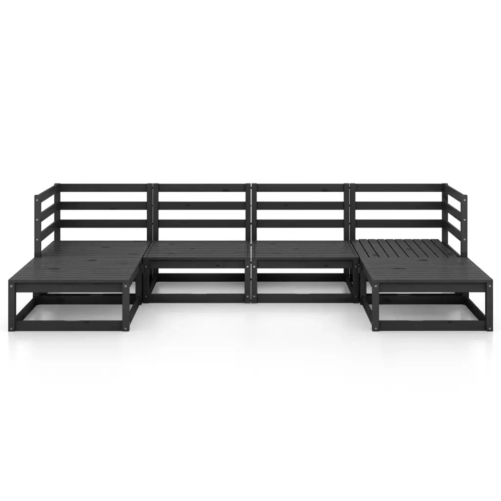 Set Divani da Giardino 6 pz in Legno Massello di Pino 3076068