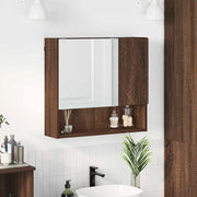 Mobiletto per specchio con porta Rovere Marrone 59 x 17 x 55 cm