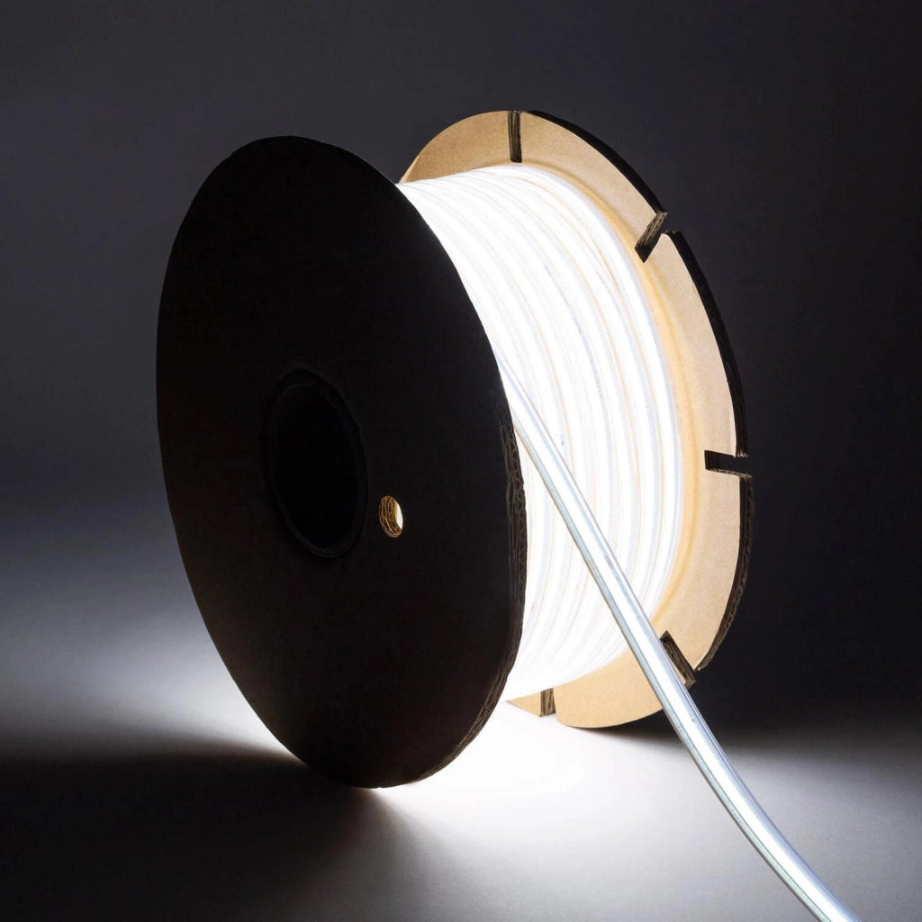 Striscia LED Flessibile LINEAR COB 230V IP65 Lama di Luce Continua 10W/m per Esterni 932lm/m BOBINA 100 metri 4000K