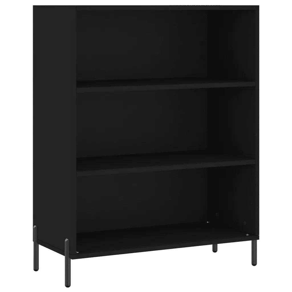 Credenza Nera 69,5x32,5x180 cm Legno Multistrato 3189582