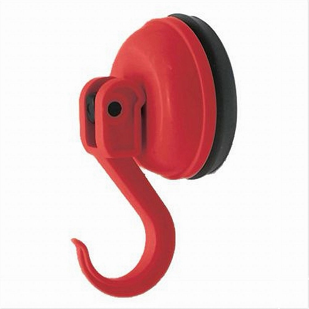 Trade Shop - Gancio Appendino Attacco A Ventosa Rosso In Pvc Abs Accessori Bagno Mobili 69928 -