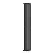 Radiatore a pannello piatto 707 watt acciaio 180 x 36 cm nero 03_0010463