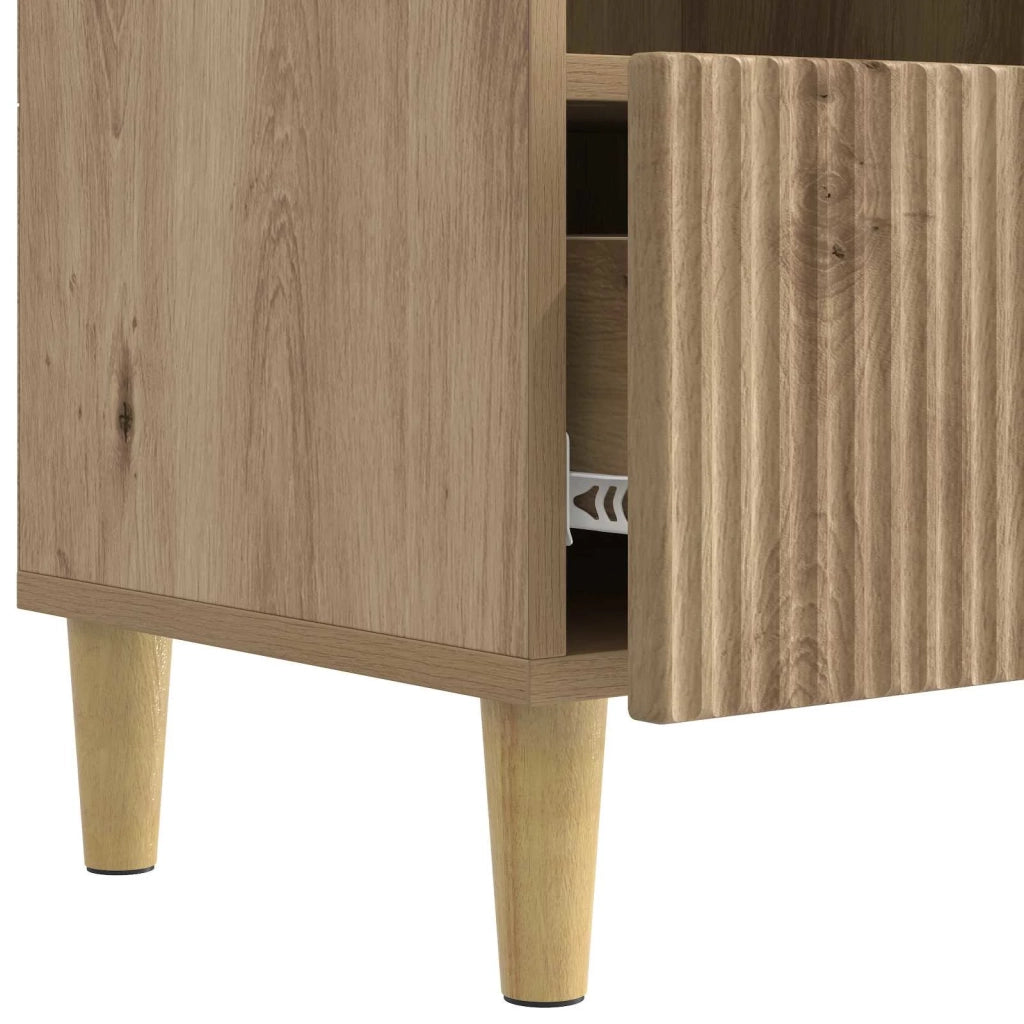 Mobile TV con cassetto Rovere Artigianale 102 x 34,5 x 50 cm 894684