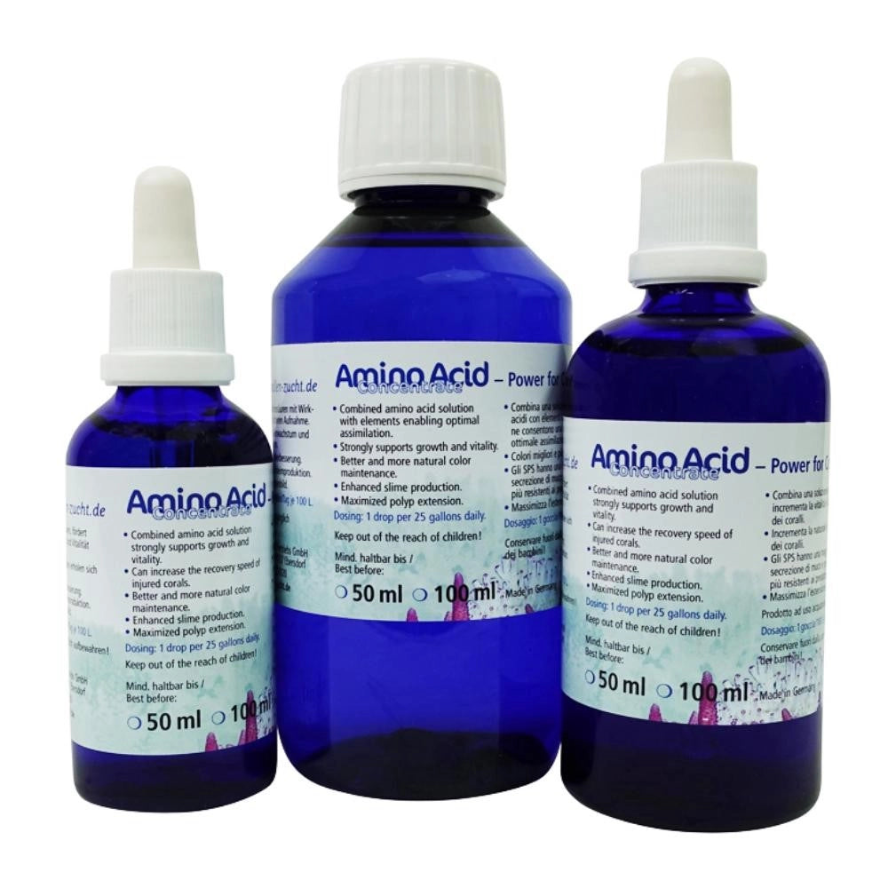 Korallen-Zucht Amino Acid Concentrato - combinazione di amminoacidi per  la crescita e la vitalità dei coralli Formato: 250 ml