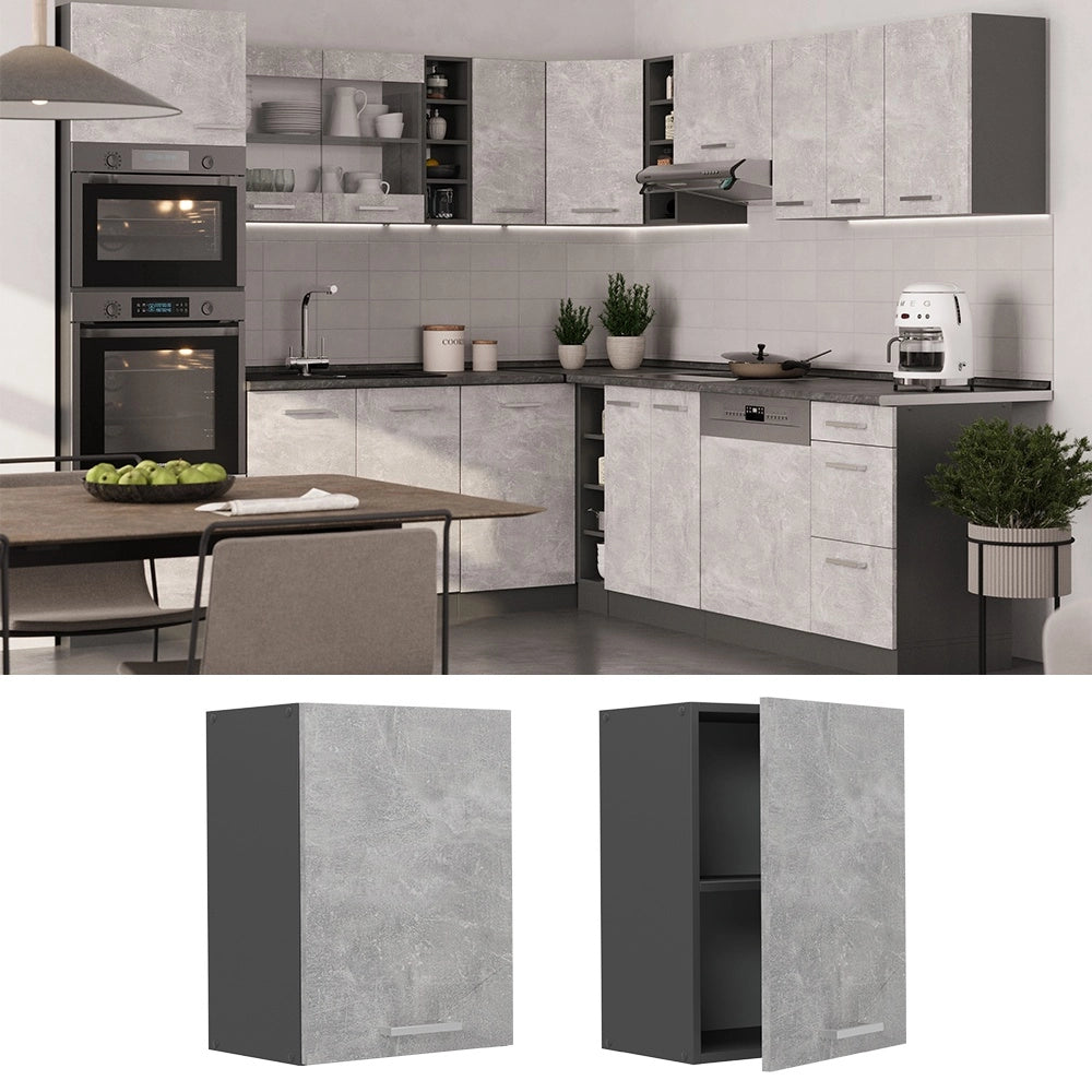 Pensile da cucina R-Line Calcestruzzo/Antracite 45 cm Vicco