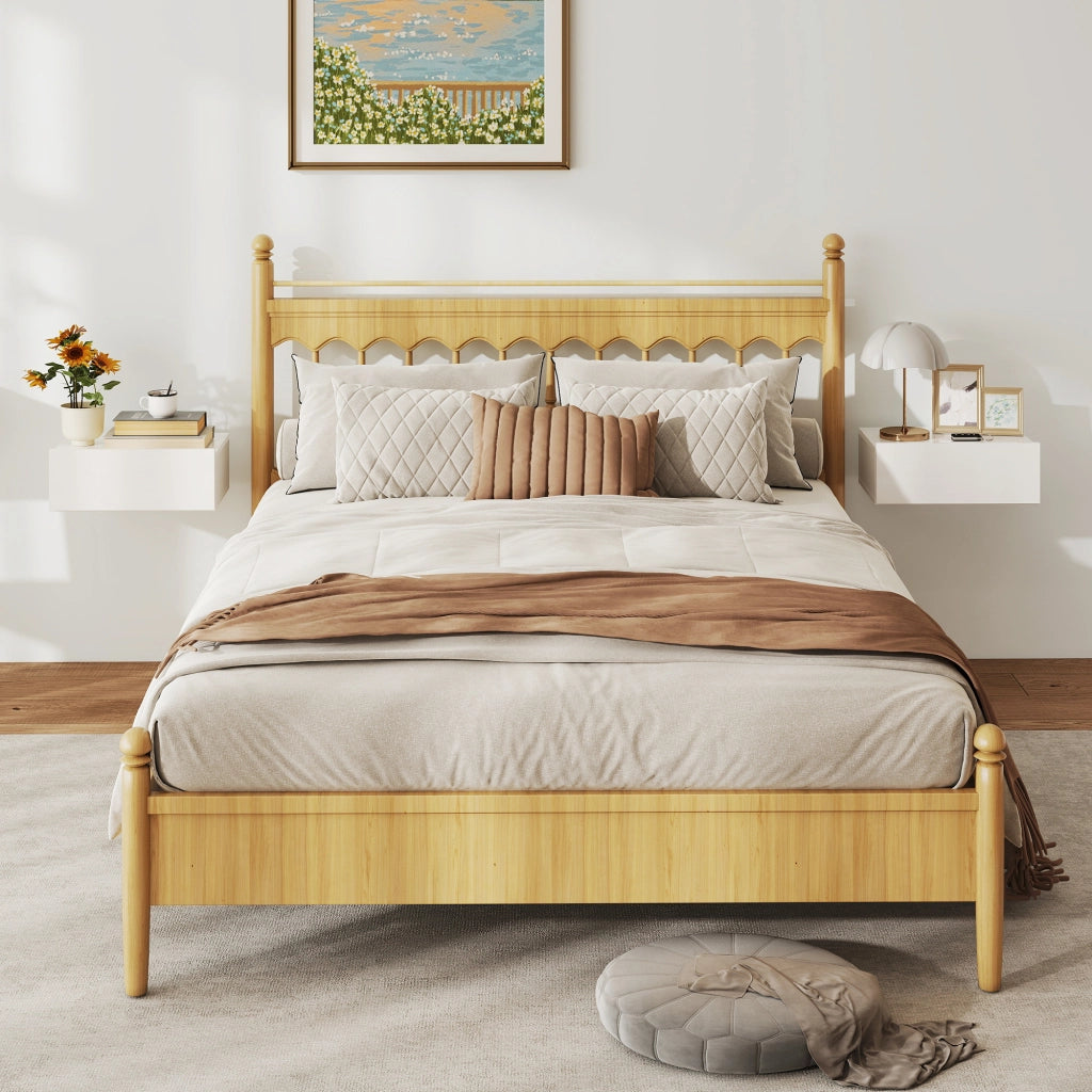 Comodino a sospensione con cassetto ¨C zephmum ¨C 40x30x15 cm bianco