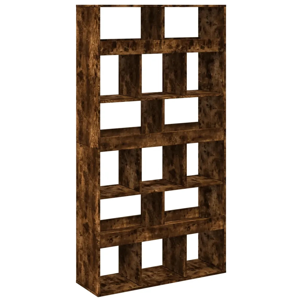Libreria-Scaffale per Libri-Mobile di Stoccaggio Rovere Fumo 100x33x187,5 cm in Truciolato 175454
