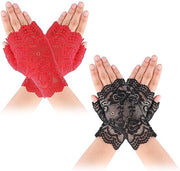 Manopole senza dita per donna, coppia, manopole corte, manopole per donna, accessori per la cerimonia