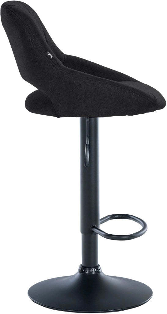 Sgabello da bar tessuto Milet nero 10