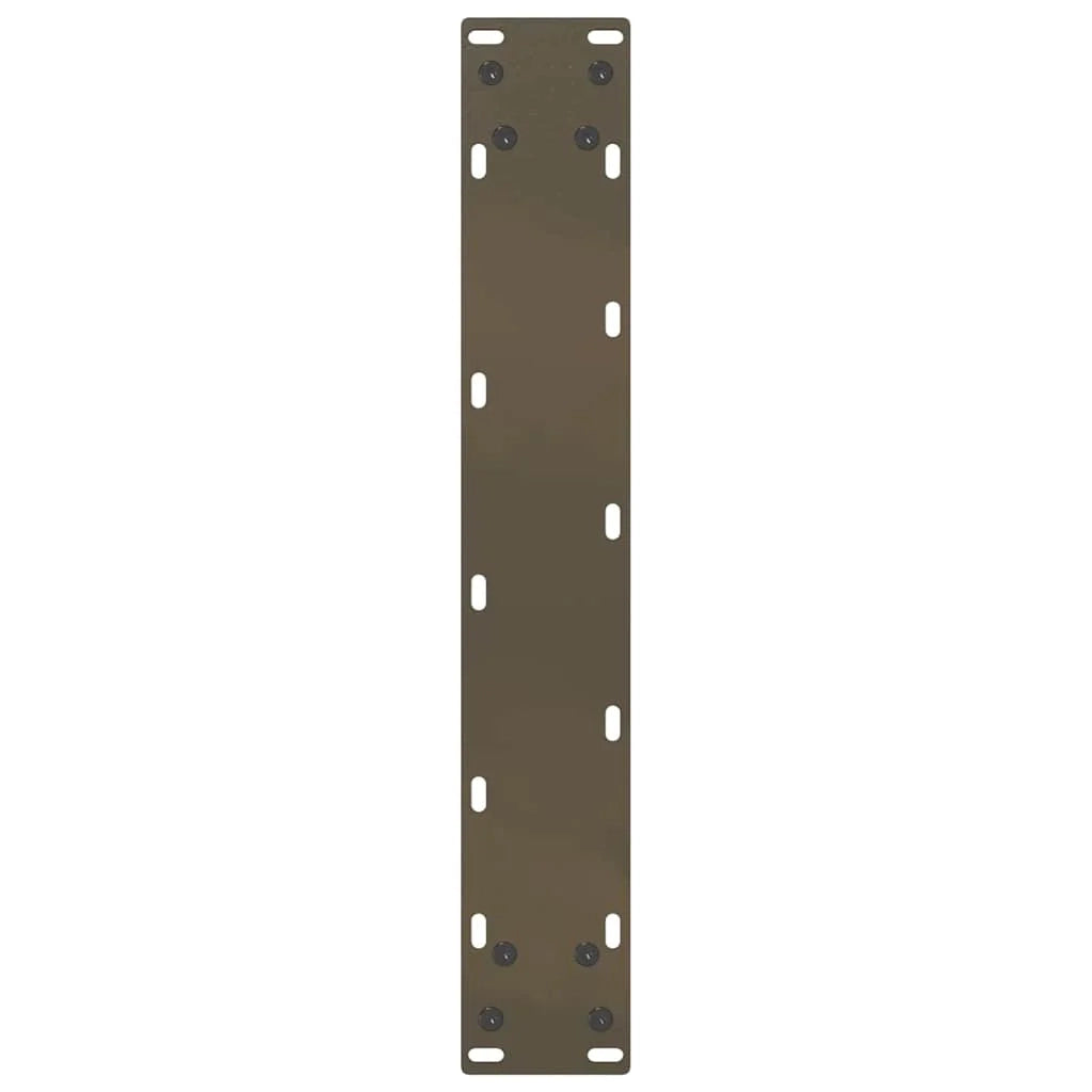 Set di 2 gambe per tavolo da bar a forma di U 40 x 100 cm design moderno con piedini regolabili acciaio naturale 02_0057471