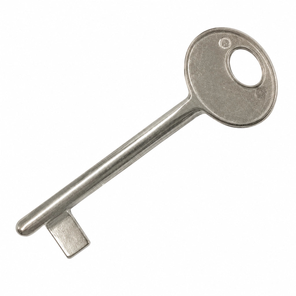 CHIAVE PER SERRATURE A BUSSOLA PATENT 	- n°4 nichelata (B00502.04.06)