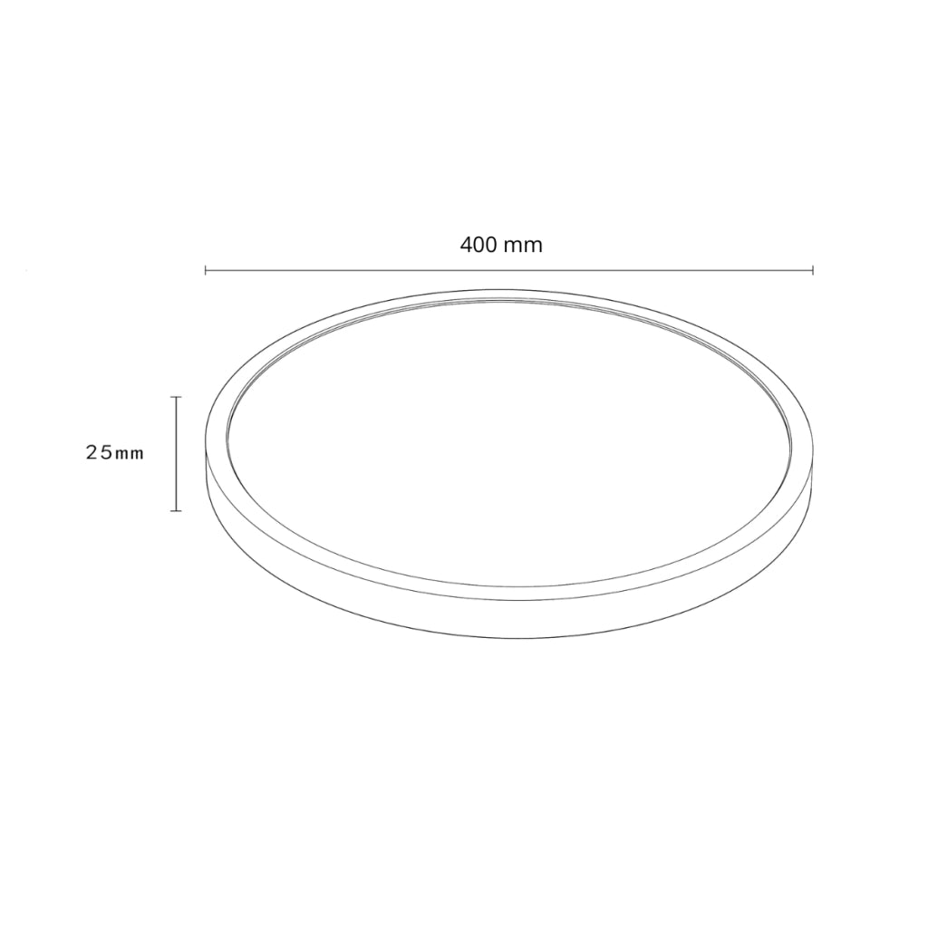 Plafoniera LED moderna 36W CCT rotonda Ø40cm bianca