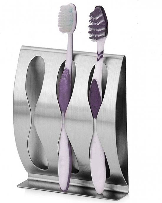 Supporto per spazzola da denti | Supporto per spazzola da denti senza fori | Supporto per spazzola da denti in acciaio inossidabile, spazzola da denti elettrica, acciaio inossidabile 304, supporto per spazzola da denti con teste di spazzola da denti.