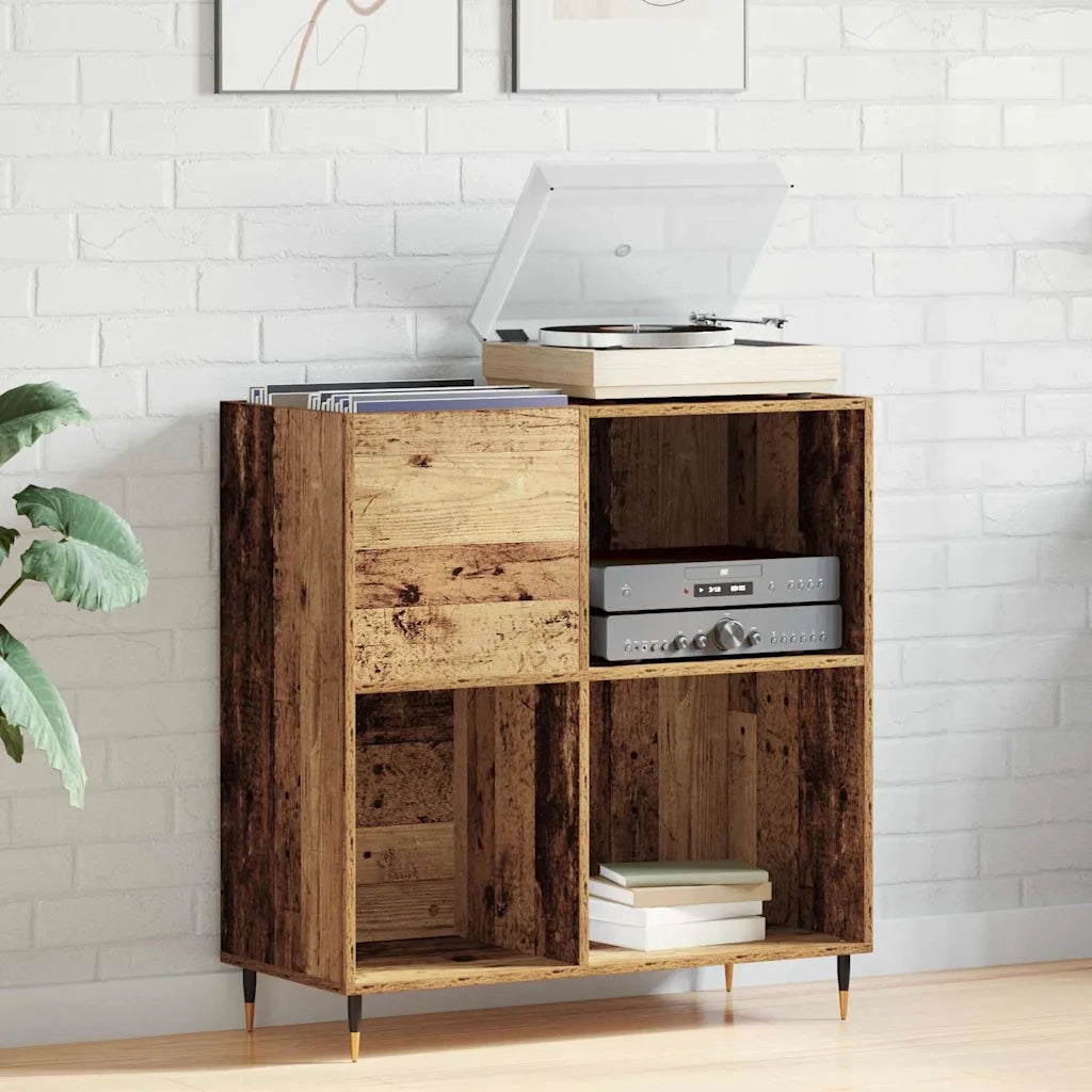Mobile porta vinili Legno vecchio 85 x 38 x 89 cm CFW6139983