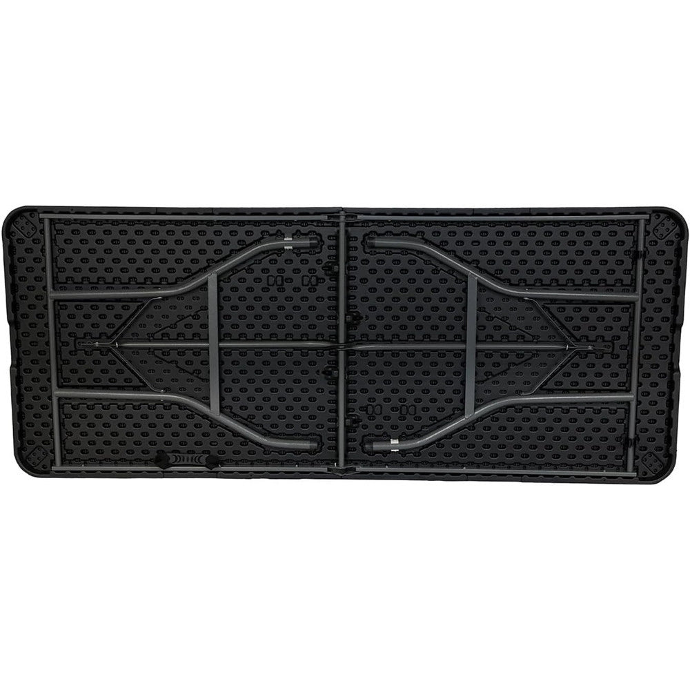 Trade Shop - Tavolo Pieghevole Portatile Rettangolare 180cm Multiuso Campeggio Eventi 4-6 Persone -