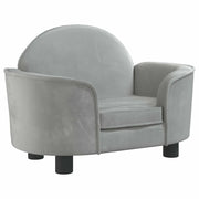 Lettino per Cani Grigio Chiaro 66x40x45 cm in Velluto CFW5326912