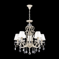 Lampadario Elegant in Metallo Triumph Crema con Oro