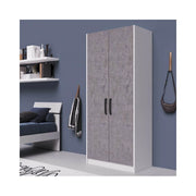 Armadio due ante 91x52x210h colore cemento ARM290