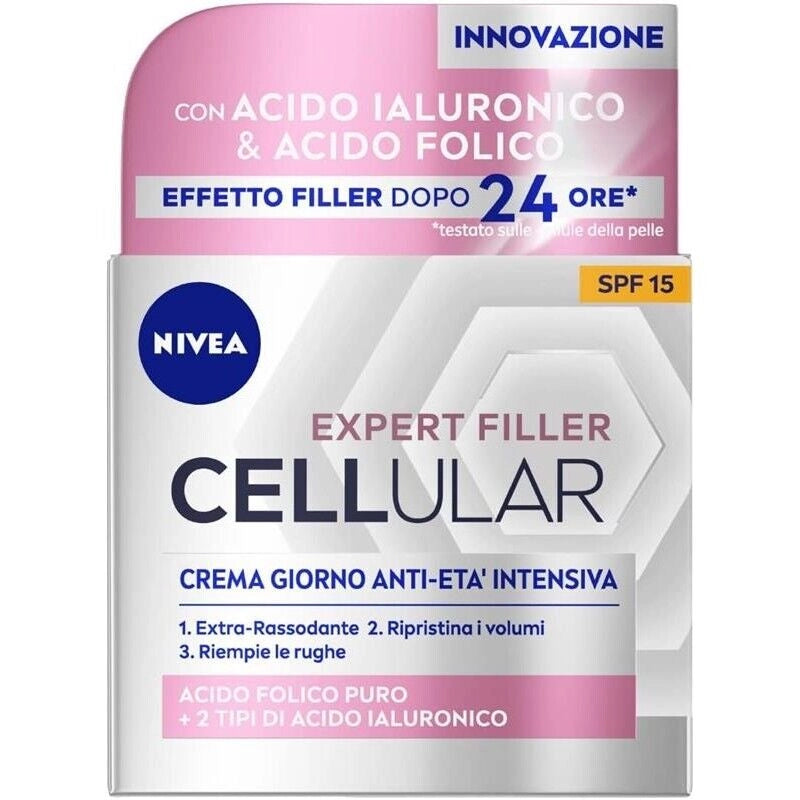 NIVEA CREMA GIORNO ANTI ETÀ 50 ML INTENSIVA ANTIRUGHE CON ACIDO IALURONICO