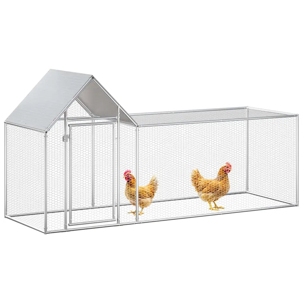 Pollaio 3x1x1,5 m in Acciaio Zincato CFW6360730