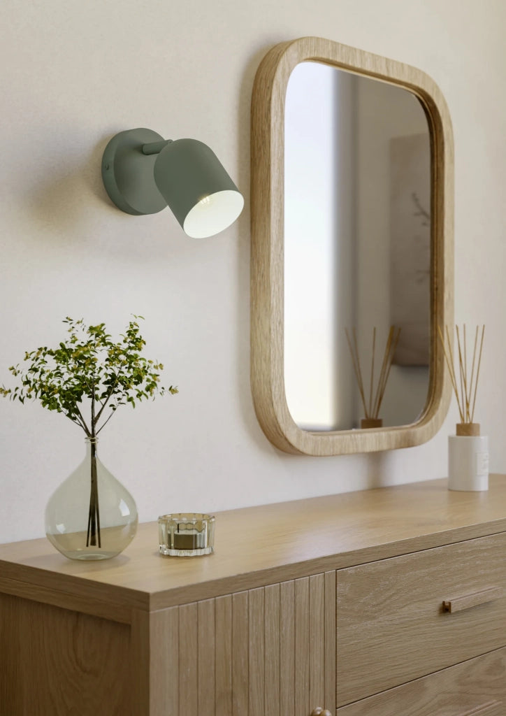 Faretti E Spot Moderno Tilston Acciaio Verde 1 Luce E14 Ip20